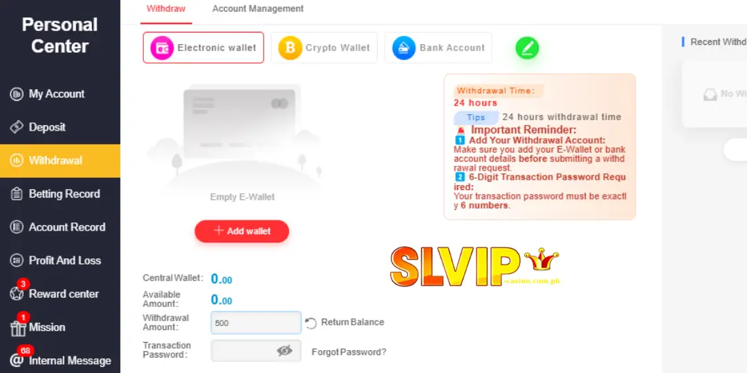 IMAGE GUIDE How to Withdraw Money on SlotVIP