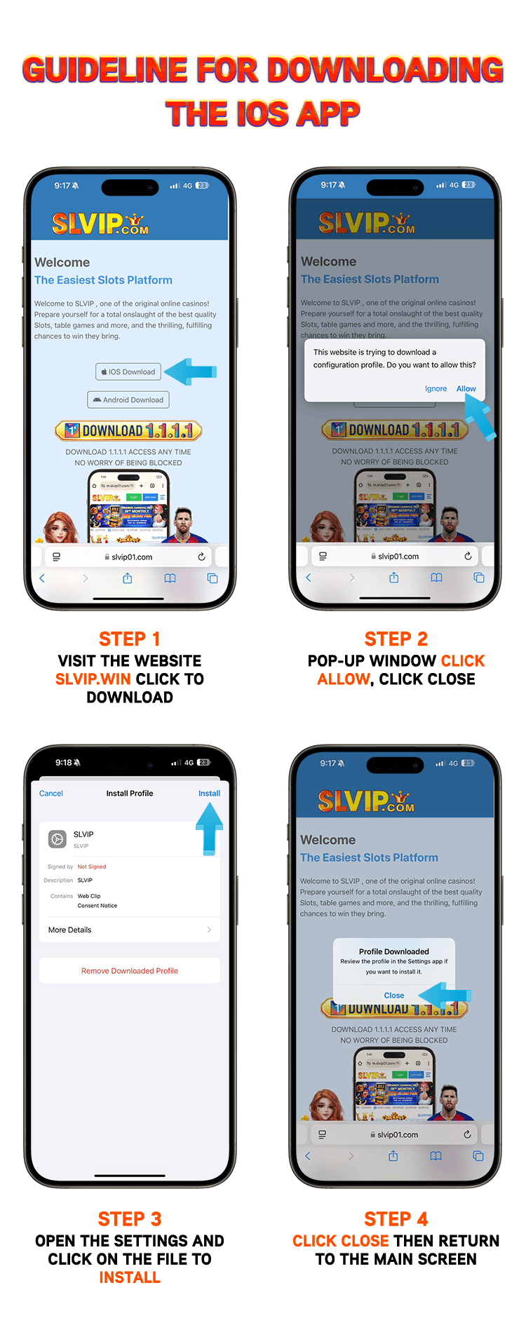 guide download app Slotvip ios